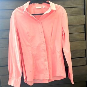 Pink button down shirt